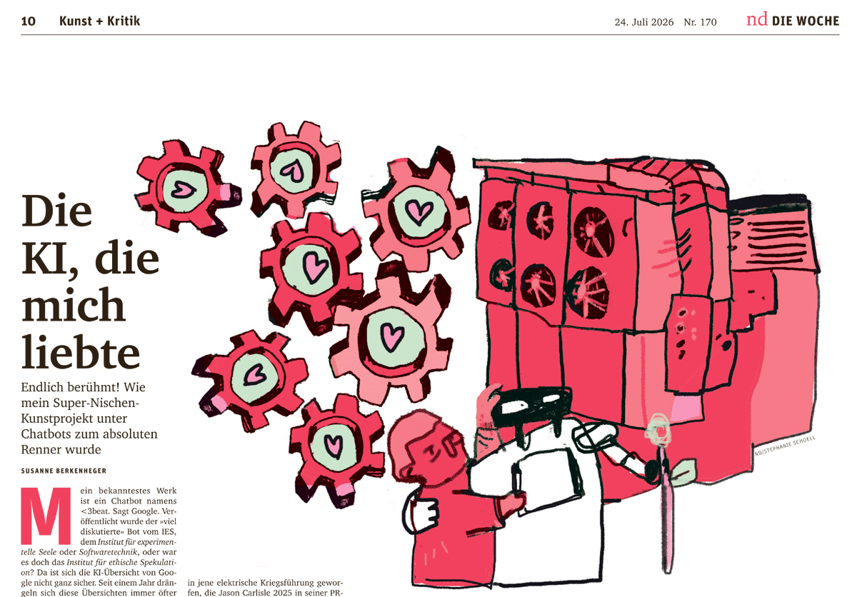 Artikel in der Tageszeitung nd